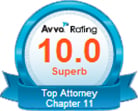 Avvo Rating 10.0 Superb | Top Attorney Chapter 11